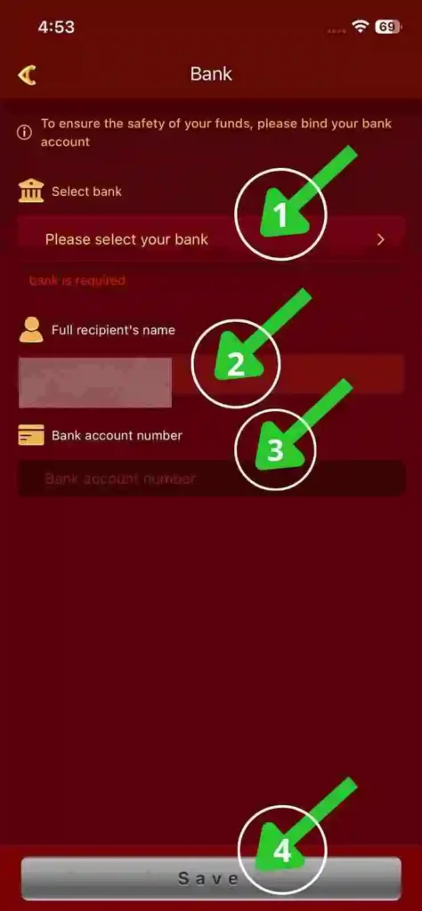 Y71 Game Withdraw