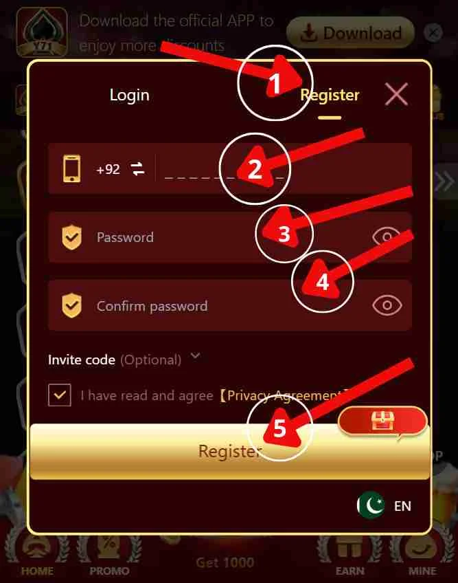 Y71 Register
